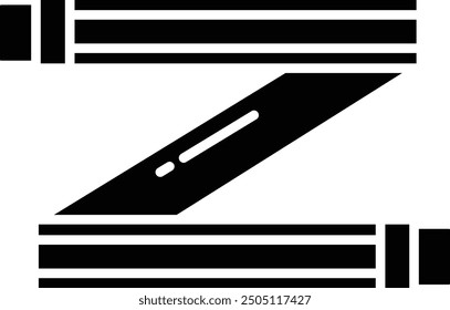 Expander solid glyph vector illustration