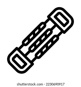 expander strength line icon illustration vector graphic