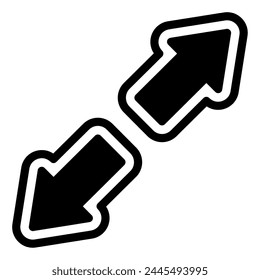 Ilustración de Vector de flecha expansible