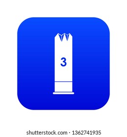 Expanding bullets icon digital blue for any design isolated on white vector illustration