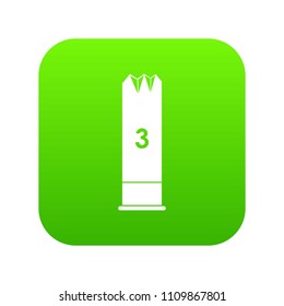 Expanding bullets icon digital green for any design isolated on white vector illustration