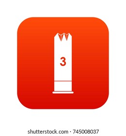 Expanding bullets icon digital red for any design isolated on white vector illustration