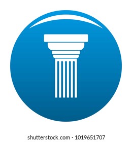Expanding column icon vector blue circle isolated on white background 