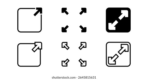 Erweiterter Symbolsatz. flache Illustration von Vektorsymbol auf weißem Hintergrund