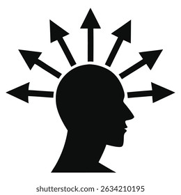 Expanding Mindset Concept on white background