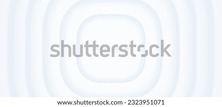 Expanding Pulsing Smooth Lines 3D Vector High-Tech Minimalistic White Abstract Background. 3D Blurred Smooth Layered Concentric Dynamic Structure Hi-Tech Science Conceptual Wide Minimal Art Wallpaper