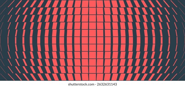 An expanding red grid on a black background gives the impression of motion and 3D depth. Clean and contemporary, it adds energy and volume to digital branding or sci-fi visuals. Ultra wide background