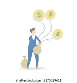 Expansion Capital Investment and 
Risk management,Businessman and Diversification,Vector illustration.