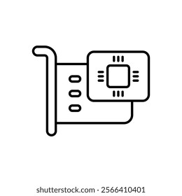 Expansion Card icon. Computer hardware icon design. vector graphic