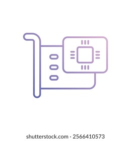 Expansion Card icon. Computer hardware icon design. vector graphic