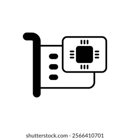 Expansion Card icon. Computer hardware icon design. vector graphic