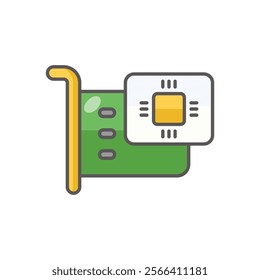 Expansion Card icon. Computer hardware icon design. vector graphic