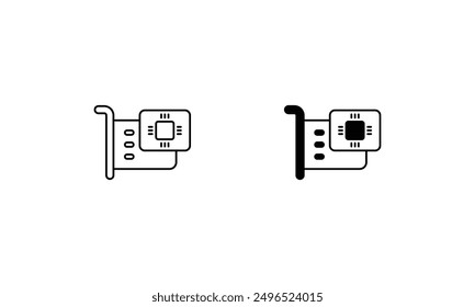Conjunto de iconos de tarjeta de expansión ilustración de stock de Vector