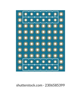 Expansion Carrier Board Vector Illustration, showcasing a flexible circuit board designed as a carrier card to accommodate expansion modules