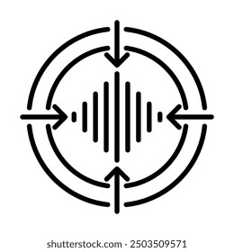Erweiterung Echo-Symbol, Linie, Vektorgrafik