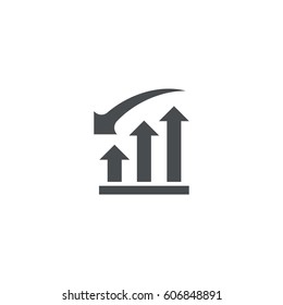 expansion graph icon. sign design