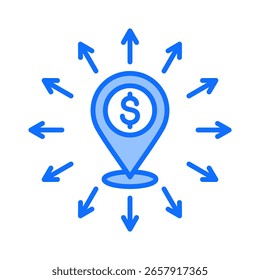 Elemento de icono de expansión para diseño