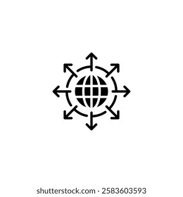 Expansion line icon. Universal creative premium symbol. Vector sign icon logo template. Vector illustration