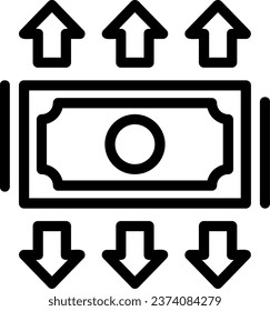 Expansion Linear Vector Icon Design