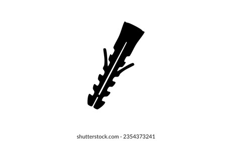 expansion plug silhouette, high quality vector