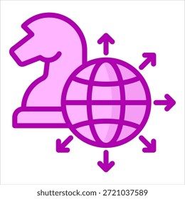Expansion Strategy Icon Element For Design
