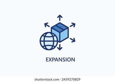 Expansion Vector Icon Or Logo Illustration