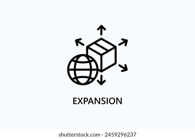 Expansion Vector Icon Or Logo Illustration