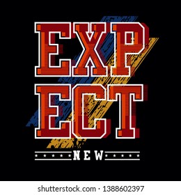 expect tee element vintage graphic t shirt print vector illustration design