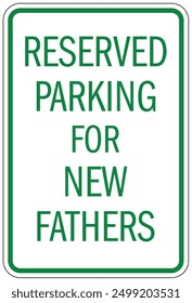 Expectant mother priority parking sign