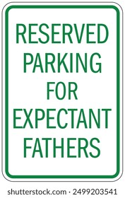 Expectant mother priority parking sign