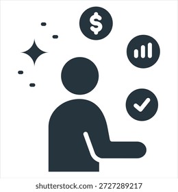Expectations Glyph Icon Style Collection