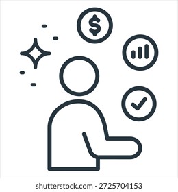 Expectations Outline Icon Style Collection