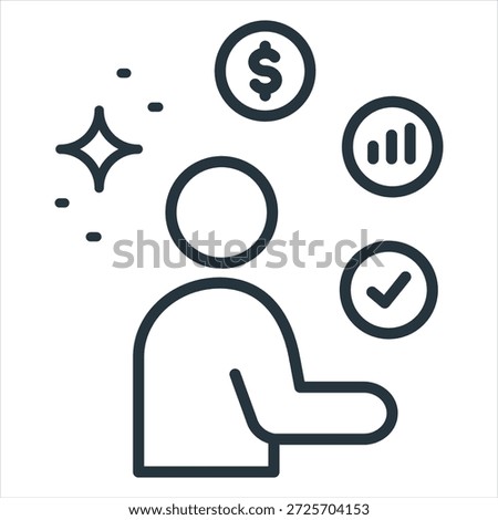 Expectations Outline Icon Style Collection