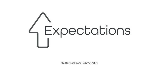 expectations text on white background