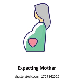  Icono de Vector de la madre expectante que puede modificar o editar fácilmente

