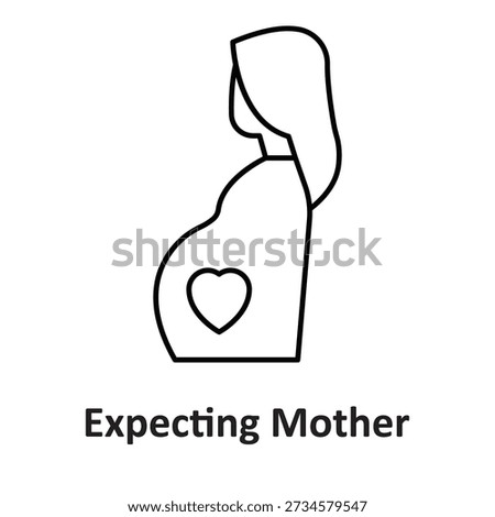  Expecting Mother Vector Icon which can easily modify or edit

