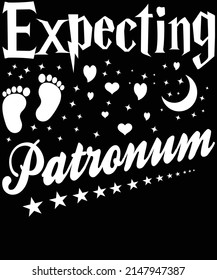 Expecting patronum tshirt design for pregnant