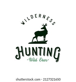 Expedition adventure wild deer logo