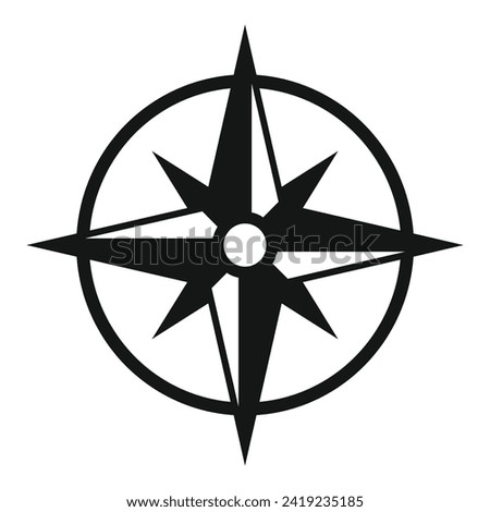 Expedition direction adventure icon simple vector. Exterior offroad. Nature wind