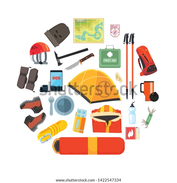 tools and equipment in hiking