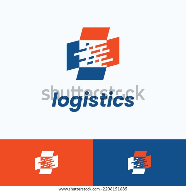 Expedition Logistics Logo Cube Box Logo Stock Vector (Royalty Free ...