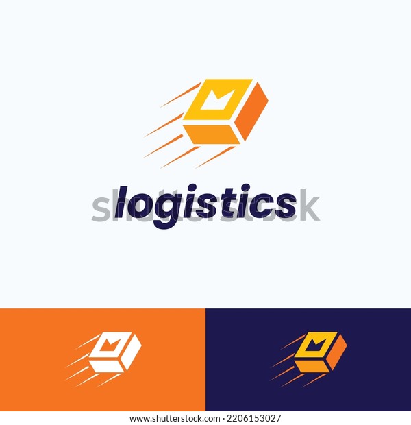 Expedition Logistics Logo Cube Box Logos Stock Vector (Royalty Free ...