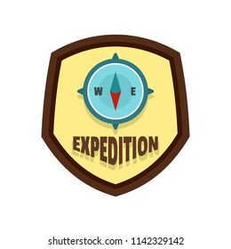 Expedition logo. Flat illustration of expedition vector logo for web isolated on white