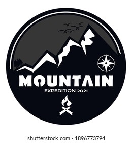 Expedition mountain logo design in 2021