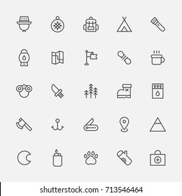 iconos de objetos de expedición ilustración vectorial diseño plano