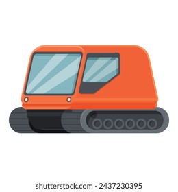 Expedition transport icon cartoon vector. Arctic exploration. Nature antarctica