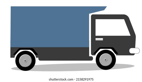 Camión De Expedición En Arte Vectorial.