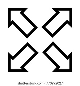   expend line icon