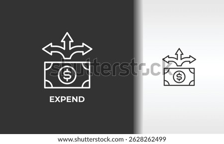 Expend Vector, Icon Or Logo Sign Isolated Symbol Illustration