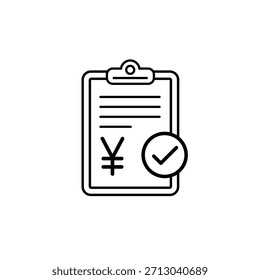 Expense and Budget Planning Vector Icon for Finance, Organization, and Tracking